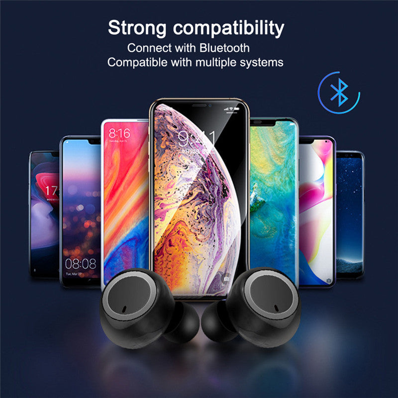 Briame Wireless Earphone Bluetooth V5.0 TWS Wireless Bluetooth Headphone Sports Earbuds Headset With Microphone for Samrtphone