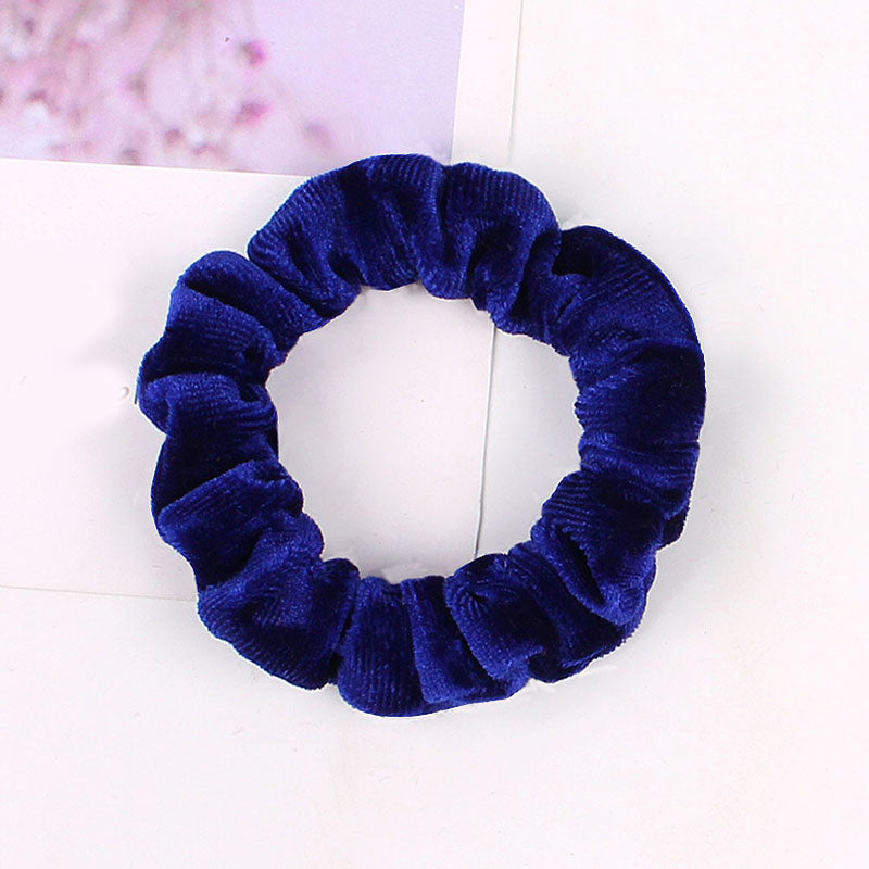 1Pc Women Elastic Hair Ring Winter Soft Velvet Rubber Bands Hair Bands Girls Sweet Solid Color Hair Accessories Ponytail Holder
