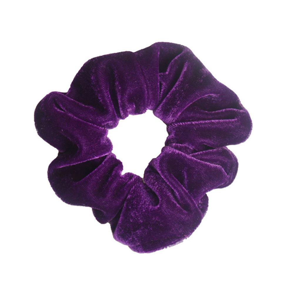1Pc Women Elastic Hair Ring Winter Soft Velvet Rubber Bands Hair Bands Girls Sweet Solid Color Hair Accessories Ponytail Holder