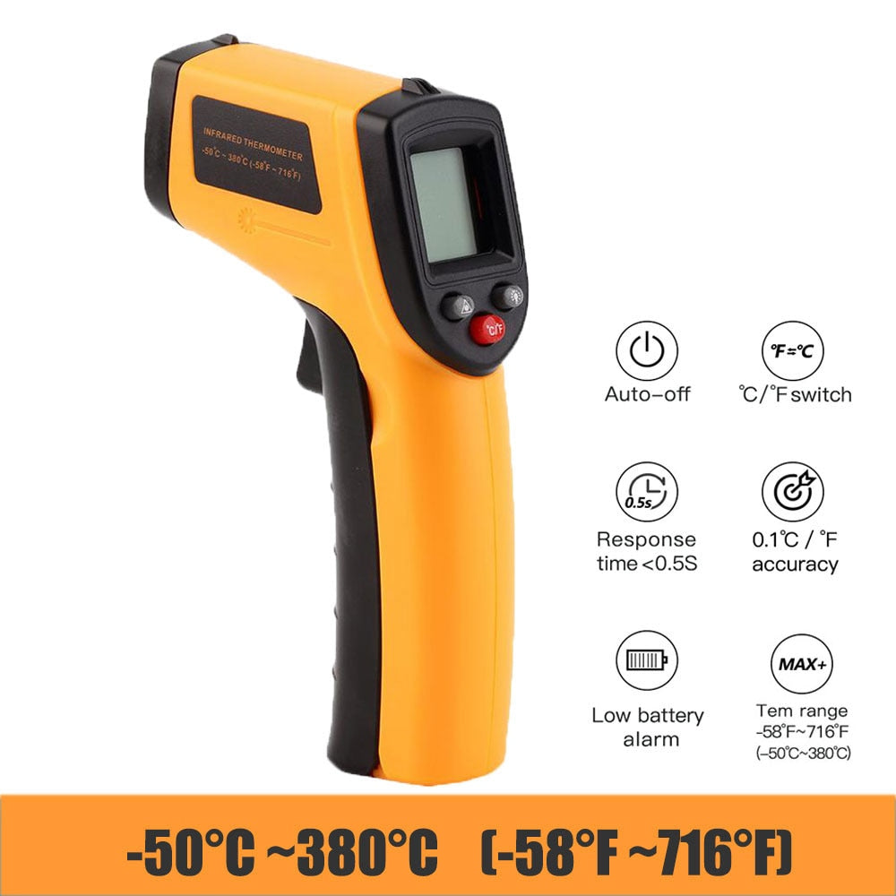 Vastar Digital GM320 Infrared Thermometer Non-Contact Temperature Meter Pyrometer IR Laser Point Gun -50~380 Celsius