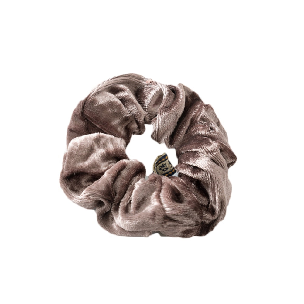 1Pc Women Elastic Hair Ring Winter Soft Velvet Rubber Bands Hair Bands Girls Sweet Solid Color Hair Accessories Ponytail Holder