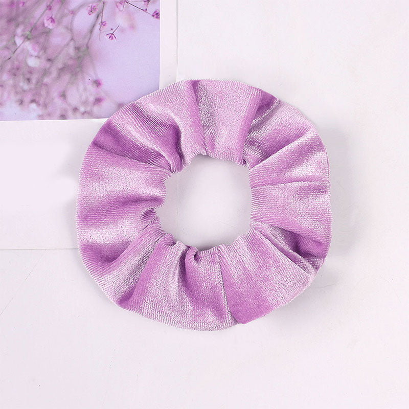 1Pc Women Elastic Hair Ring Winter Soft Velvet Rubber Bands Hair Bands Girls Sweet Solid Color Hair Accessories Ponytail Holder