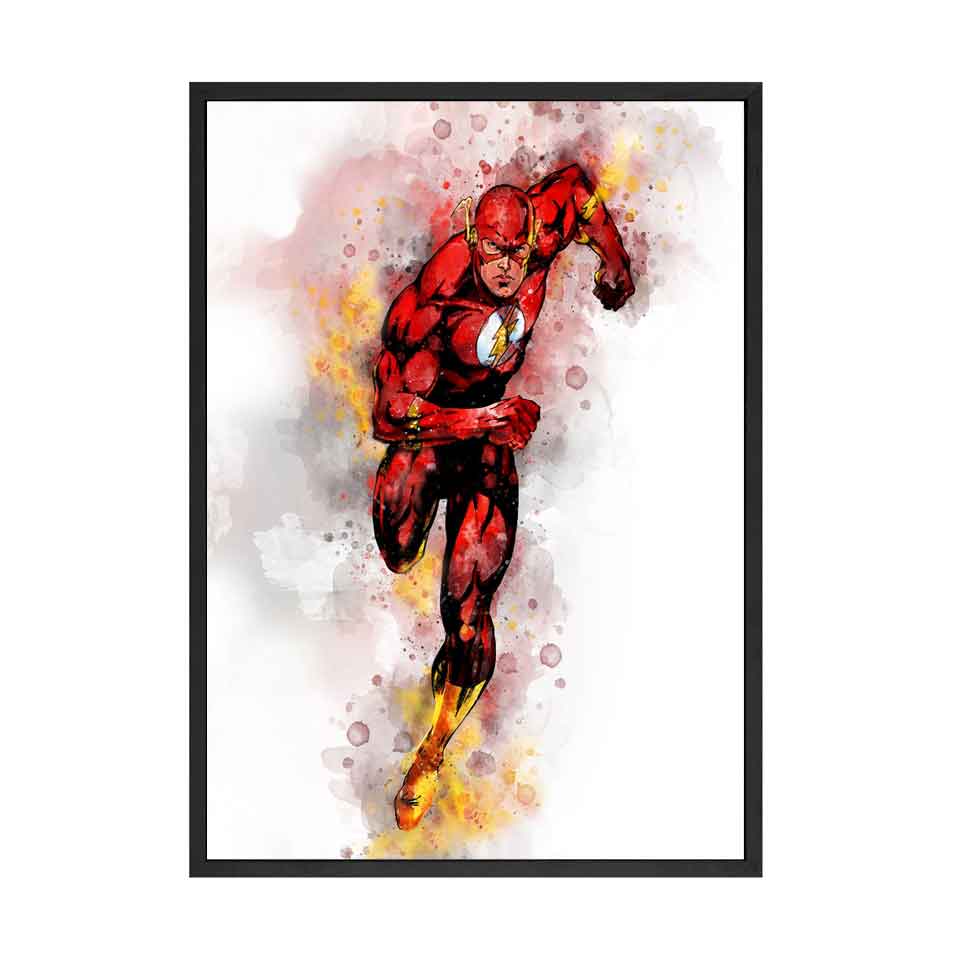 Superheroes Watercolor Art Print Avengers Marvel Hulk Batman Superman Captain America Birthday Gifts Wall Pictures for Boys Room