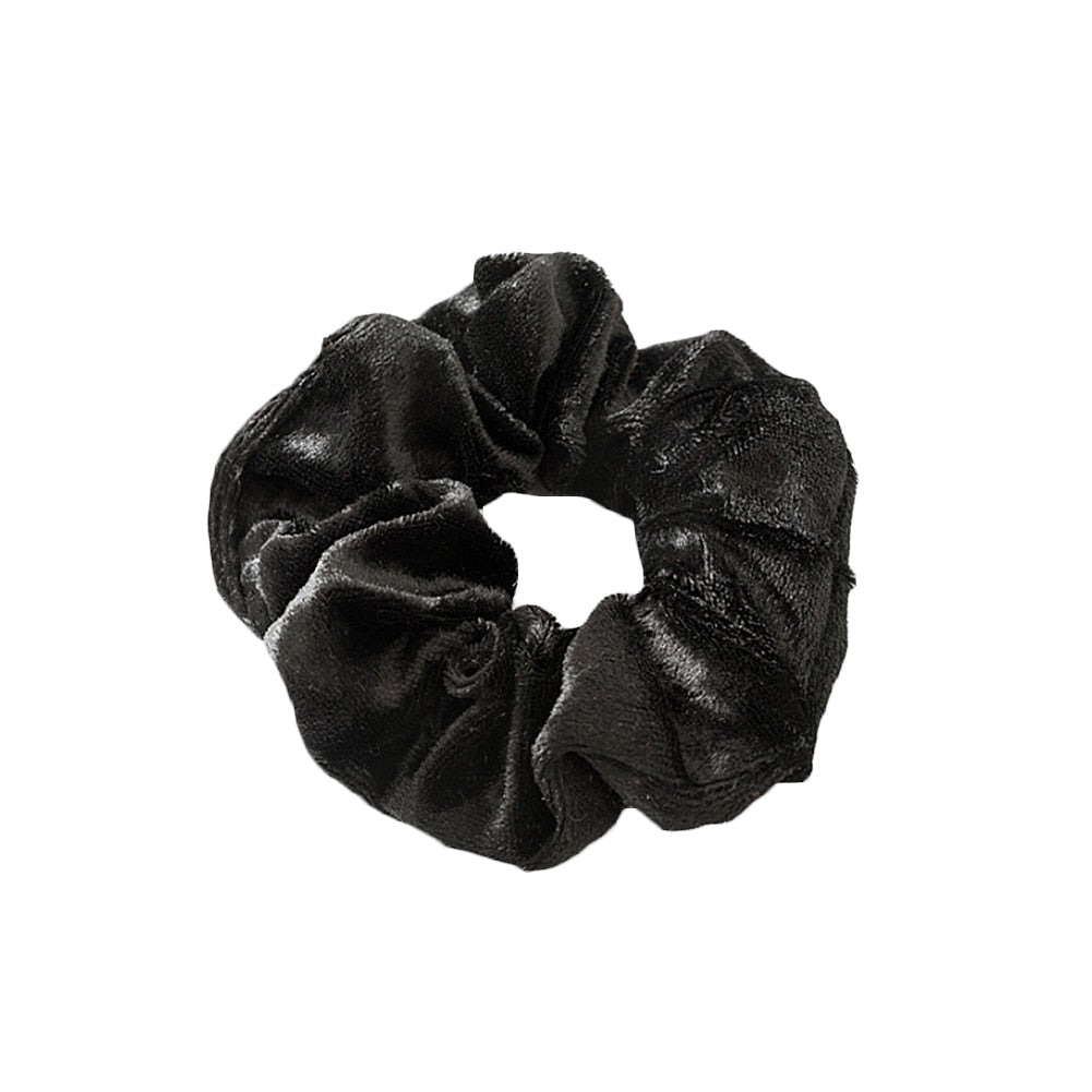 1Pc Women Elastic Hair Ring Winter Soft Velvet Rubber Bands Hair Bands Girls Sweet Solid Color Hair Accessories Ponytail Holder