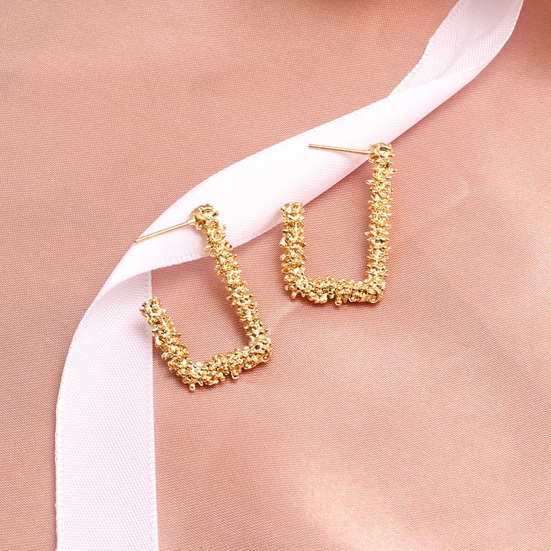 X&P New Fashion Round Dangle Drop Korean Earrings For Women Geometric Round Heart Gold Earring Wedding 2019 kolczyki Jewelry