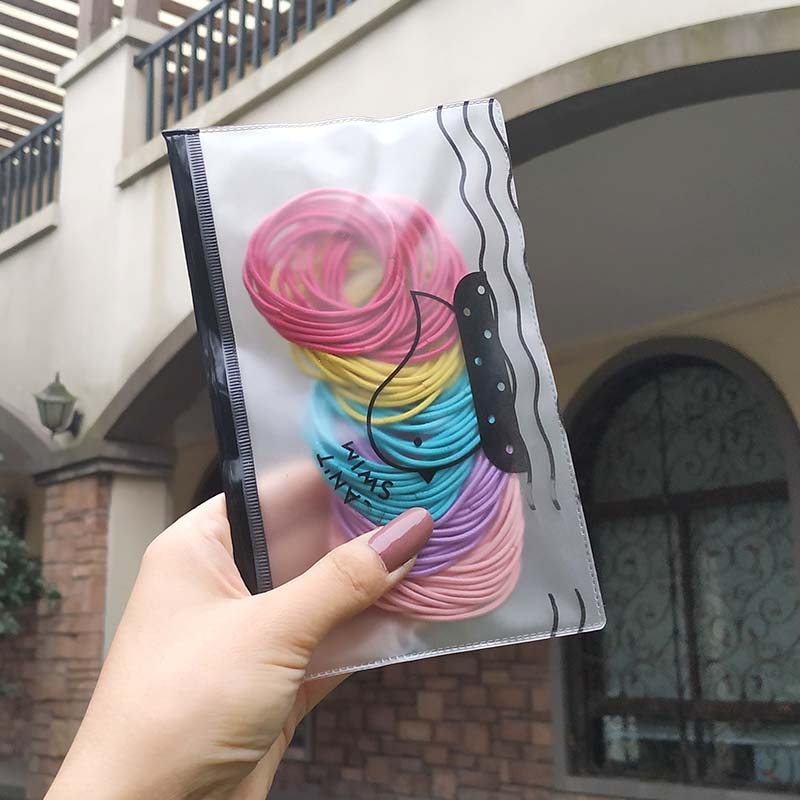 100pcs/bag  Hair Accessories women Rubber bands Scrunchie Elastic Hair Bands Girls Headband decorations ties Gum for hair