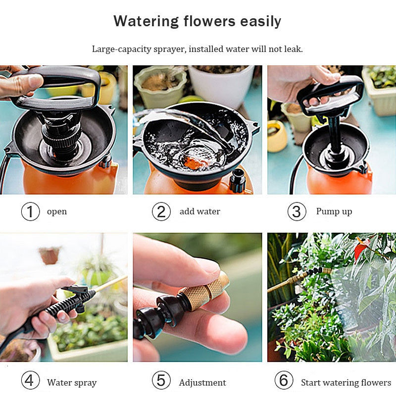 Hot Sale Garden Pressure Sprayer Irrigation Flower Plant Comes With Pressure Gauge Watering Can Pesticide Fertilizer Spray Tool