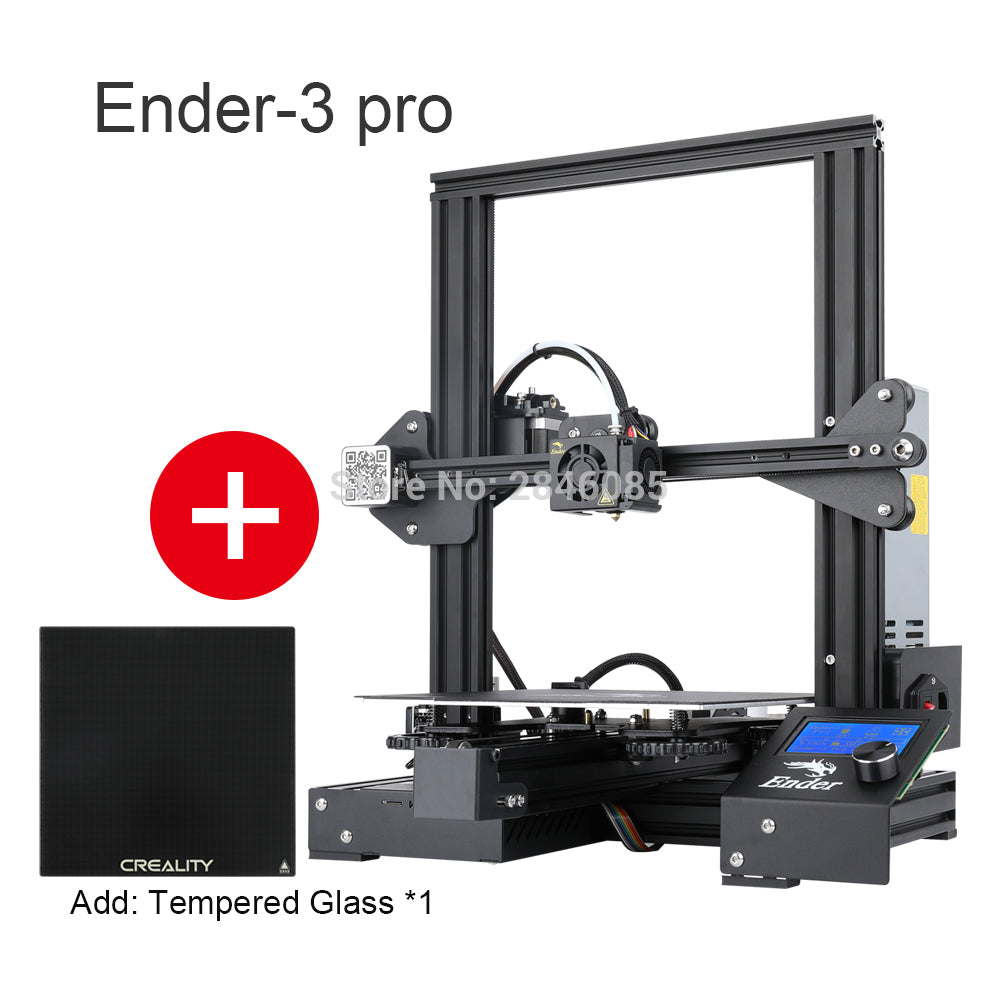 CREALITY 3D Ender-3 Pro 3D Printer Upgraded Magnetic Build Plate Resume Power Failure Printing DIY KIT Mean Well Power Supply