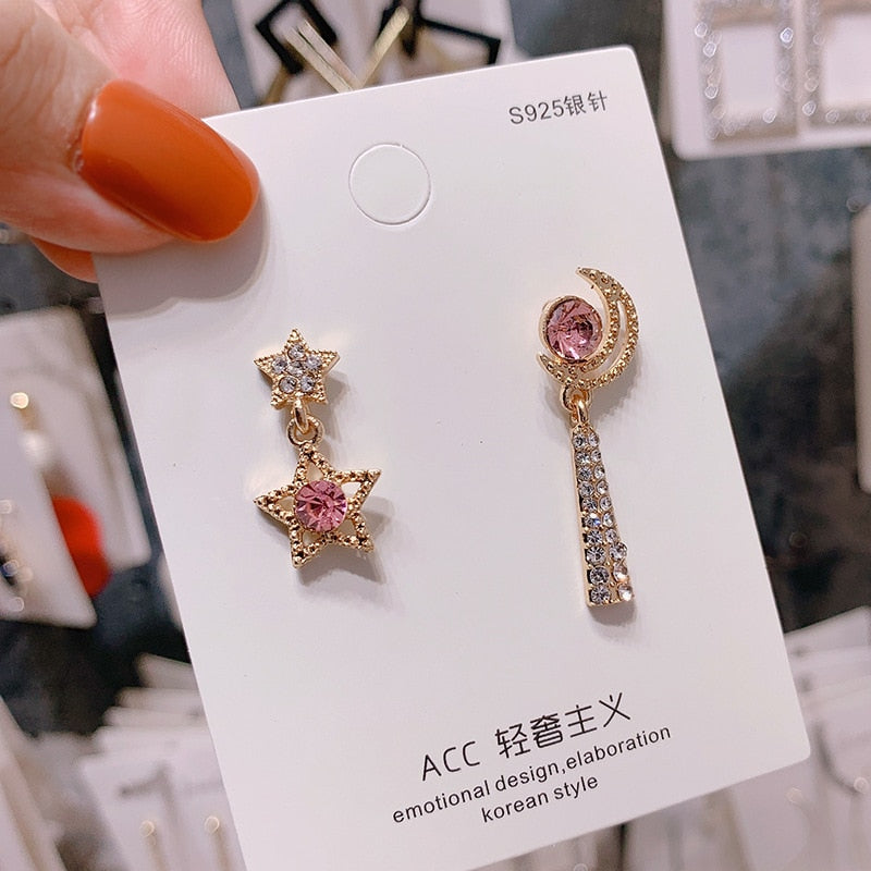 silver needle long pearl earrings female fashion temperament simple anti-allergy earrings summer personality net ornaments