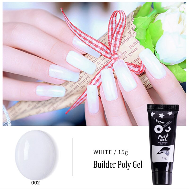 Polygel Nail Acrylic poly gel Pink White Clear Crystal UV LED Builder Gel Tips Enhancement Slip Solution Quick Extension Gel