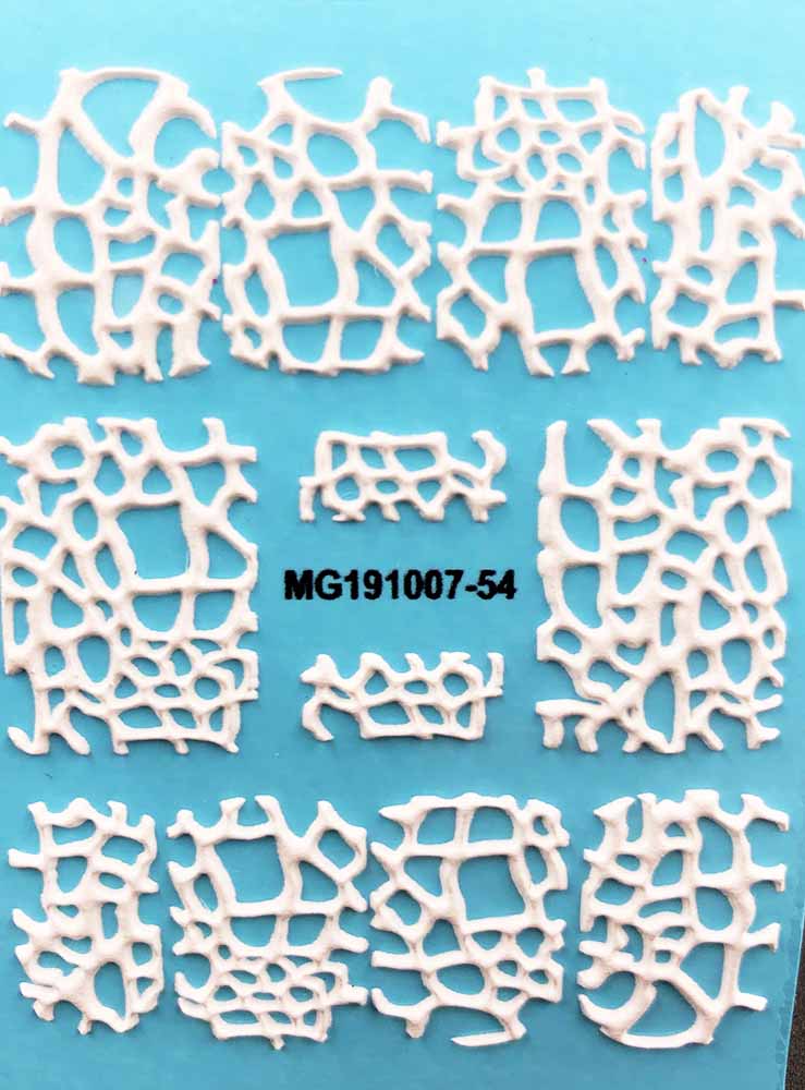 3D Acrylic Engraved  Nail Sticker Winter Sweater Charm desgin Water Decals Empaistic Nail Water Slide Decals Z0249