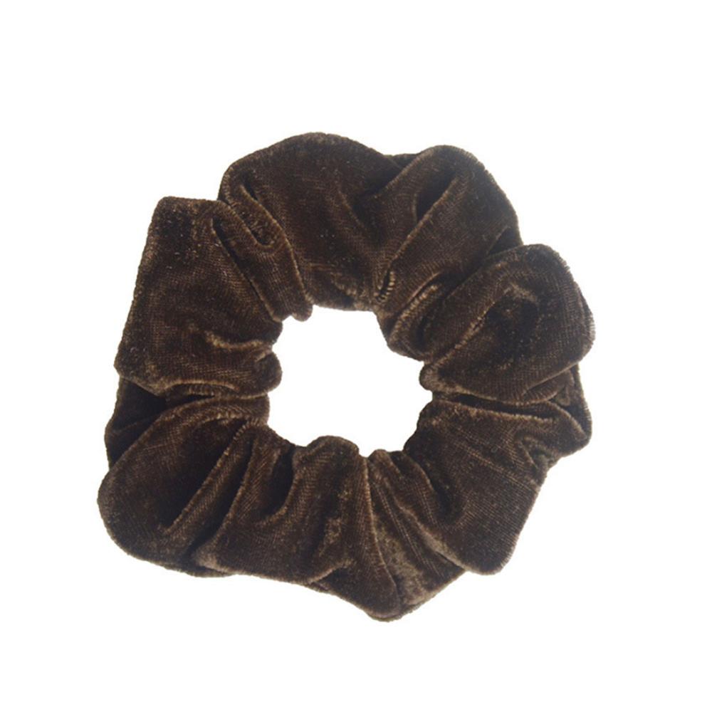 1Pc Women Elastic Hair Ring Winter Soft Velvet Rubber Bands Hair Bands Girls Sweet Solid Color Hair Accessories Ponytail Holder