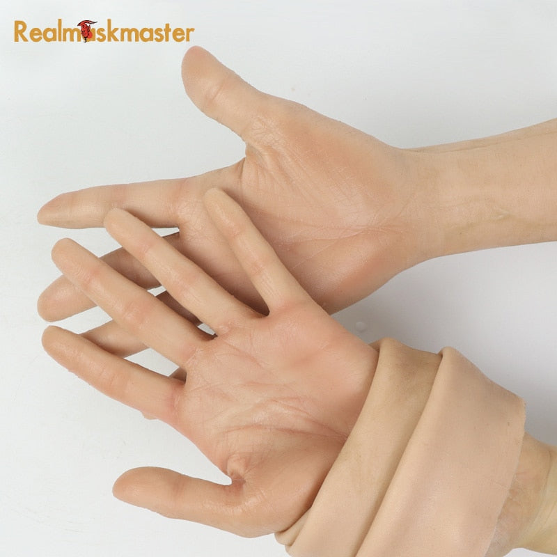 Silicone man made high level realistic silicone glove female artificial skin Lifelike fake hands crossdresser