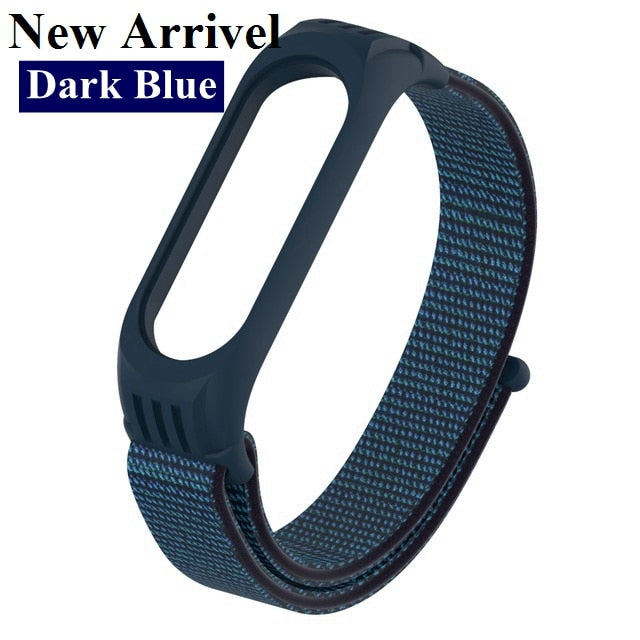 Nylon Strap for Xiaomi Mi band 4 3 replaceable Bracelet Mi band4 band3 Sports Wristband Breathable Bracelet for Xiomi Miband 3 4