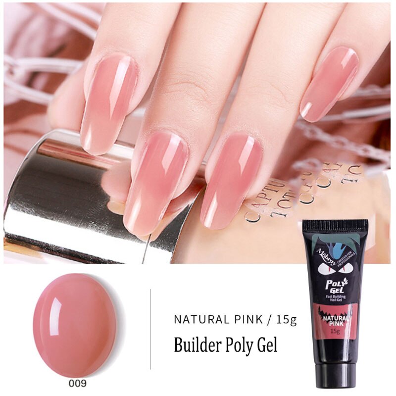 Polygel Nail Acrylic poly gel Pink White Clear Crystal UV LED Builder Gel Tips Enhancement Slip Solution Quick Extension Gel