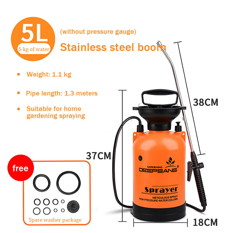 Hot Sale Garden Pressure Sprayer Irrigation Flower Plant Comes With Pressure Gauge Watering Can Pesticide Fertilizer Spray Tool
