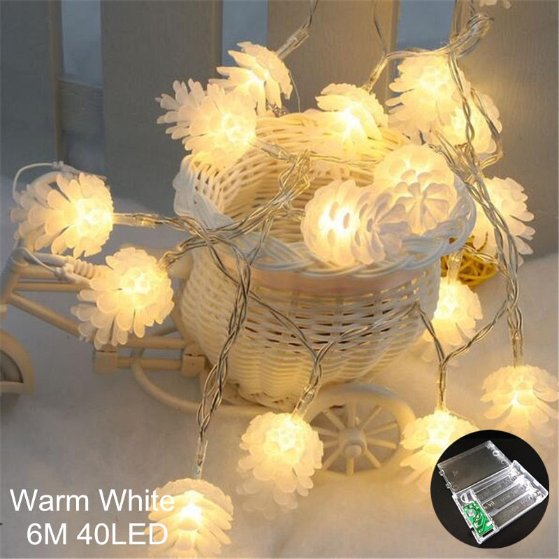 Curtain Fairy String Light LED Christmas Decorations for Home Garland Xmas Light Christmas Valentines 2019 Navidad Ornament Gift