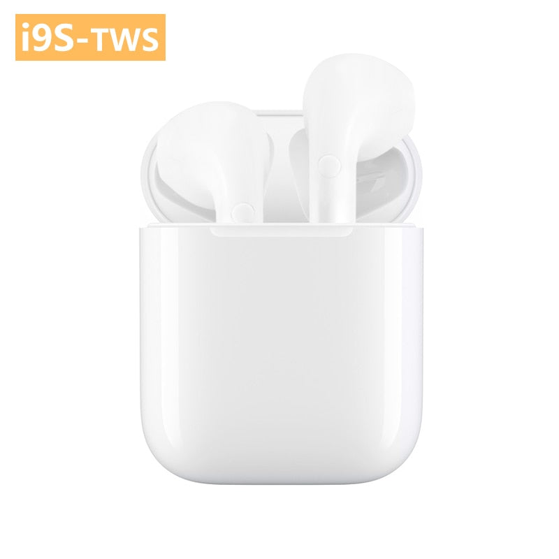 i9s TWS Earbuds Mini Wireless Bluetooth Earphones Headsets Stereo Super Bass Earbuds Wireless for IPhone Xiaomi Huawei Samsung