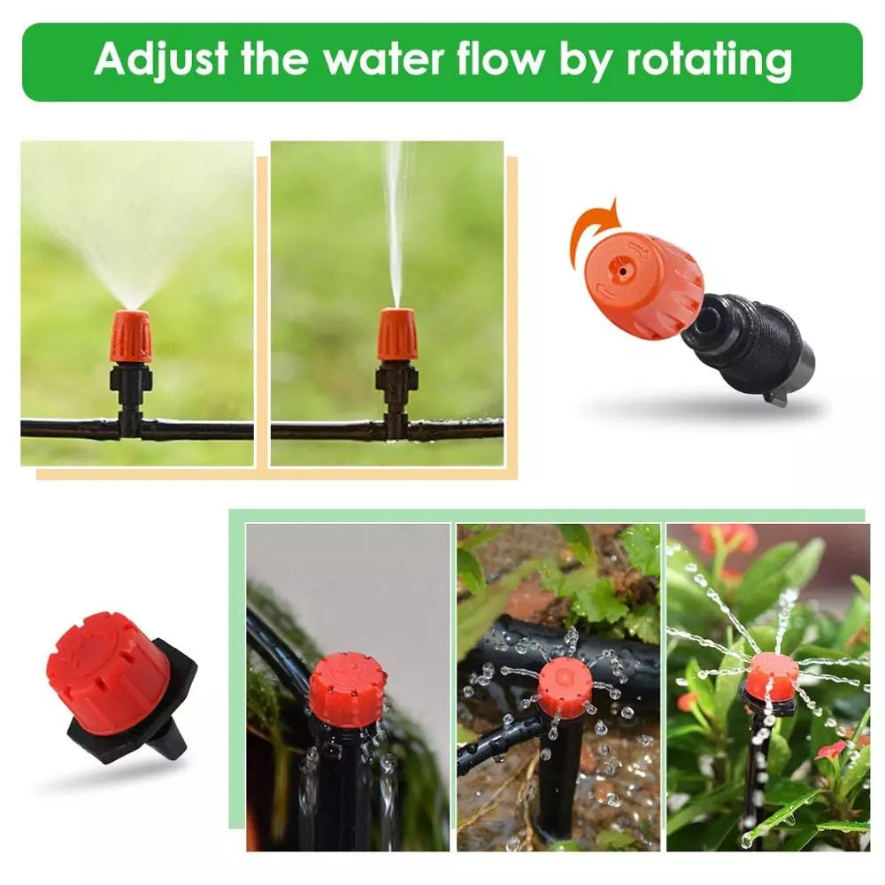 30M Drip irrigation Automatic Garden Watering System Kit  Garden Irrigation Watering Micro Drip Mist Spray Cooling System